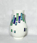 Click to view larger image of Bagni Rosenthal-Netter Green Blue Spiral Vase (Image3)