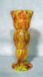 Click to view larger image of Czech Welz Art Deco red yellow vase (Image2)