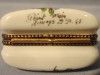 Click to view larger image of French Limoges Hand Painted Floral Miniature Purse (Image5)