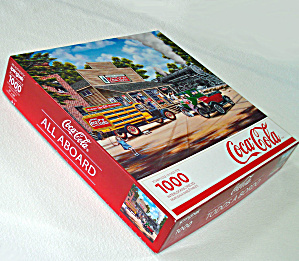 All Aboard Coca Cola Train Springbok Jigsaw Puzzle