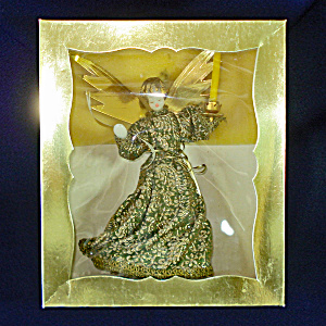 Koestel Christmas Angel With Candle Tree Topper In Box