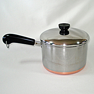 Revere Ware Copper Clad Stainless Steel 3 Quart Covered Saucepan