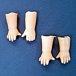 Soft Plastic Hands For Baby Doll Crafting 2 Pair