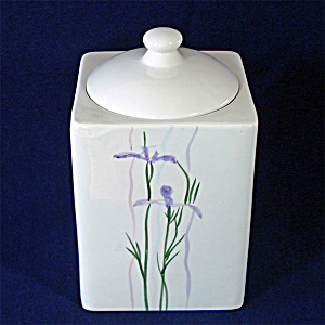 Corelle Coordinates Shadow Iris Ceramic Kitchen Canister