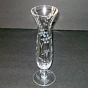 1930s Wheel Cut Glass Bud Vase (Image1)