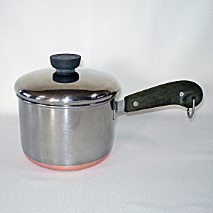 Revere Copper Clad Stainless 1.5 Qt Tall Covered Saucepan