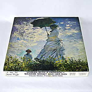 Monet Woman With Parasol Fine Art Jigsaw Puzzle Complete (Image1)