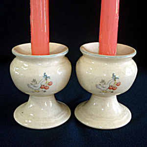 Marmalade By International China Pair Of Taper Candlesticks