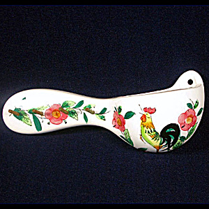 Lefton Rooster And Roses Key Rack Wall Pocket