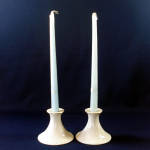Click to view larger image of Pair Lenox Greenfield Porcelain Candlesticks (Image2)