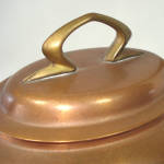 Click to view larger image of Antique Copper German Jugendstil Spirit Kettle (Image7)