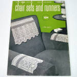 Click to view larger image of 3 Crochet Pattern Instruction Books Chair Sets, Runners, Centerpieces (Image2)