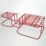 Click to view larger image of Red Rubbermaid Vinyl Wire Dish and Plate Storage Rack (Image2)
