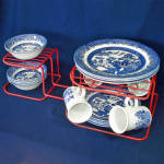 Click to view larger image of Red Rubbermaid Vinyl Wire Dish and Plate Storage Rack (Image3)