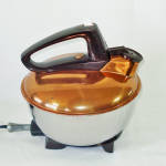 Click here to enlarge image and see more about item 14130: 1940s GE Copper Stainless Electric Tea Kettle