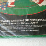 Click to view larger image of Bucilla Santas Journey Beaded Stitchery Christmas Tree Skirt Kit (Image2)