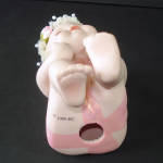 Click to view larger image of Bisque Porcelain Baby Girl Figurine Hamilton Collection (Image5)