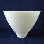 Click here to enlarge image and see more about item 15067: Milk Glass 8 Inch Torchiere Lamp Shade 2.25 inch Fitter
