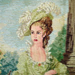 Click to view larger image of Elegant Lady Large Needlepoint Wall Tapestry Finished (Image2)