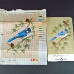 Click to view larger image of Pair Birds German Needlepoint Kits 1960s (Image3)