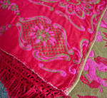 Click to view larger image of Nettle Creek Romance Queen Bedspread Red Pink Cherubs (Image7)