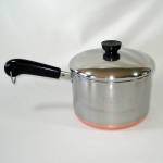 Click here to enlarge image and see more about item 15394: Revere Ware Copper Clad Stainless Steel 3 Quart Covered Saucepan