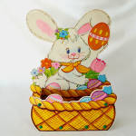 Click to view larger image of Diecut 1960s Easter Centerpiece, Cardboard Baskets (Image6)