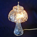 Click to view larger image of Lead Crystal Zajecar Boudoir Table Lamp (Image2)