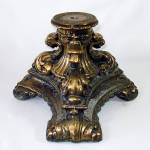 Click to view larger image of Cast Metal Ornate Lion Heads Lamp Base Part (Image3)