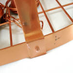 Click to view larger image of Lighted Hanging Copper Kitchen Pot Rack (Image7)