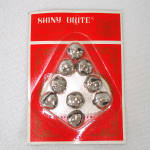 Click to view larger image of 63 Silver Shiny Brite Christmas Jingle Bells Unused (Image2)