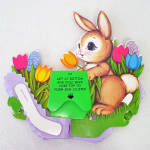 Click to view larger image of Beistle 1973 Tissue Honeycomb Easter Bunny Centerpiece (Image2)
