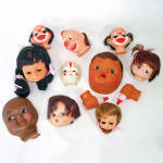 Click to view larger image of Lot 10 Craft Doll Heads For Soft Sculpture (Image1)