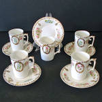 Click to view larger image of ES Germany Demitasse Cups, Saucers, Tray Set (Image4)