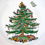 Click to view larger image of Spode Christmas Tree Salad Plates Set of 4 (Image2)