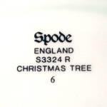 Click to view larger image of Spode Christmas Tree Salad Plates Set of 4 (Image4)