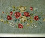 Click to view larger image of Shabby Rose Spray Framed Needlepoint Picture 16 by 22 (Image2)