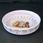 Click to view larger image of Antique Bavarian Child's ABC Dish with Animal Musicians (Image2)