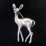 Click here to enlarge image and see more about item 16388: Beaucraft Sterling Silver Fawn Deer Brooch Pin