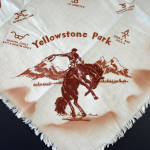 Click to view larger image of Vintage Yellowstone Ranch Brands Bandana or Scarf (Image2)