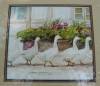 Click to view larger image of 1983 Dawna Barton Framed Geese Print Dinner Call (Image2)