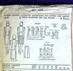 Click to view larger image of Advance 1940s Jacket and Skirt Suit Pattern Size 16 Unused (Image2)