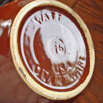 Click to view larger image of Watt Stoneware Brown Bean Pot Cookie Jar (Image3)