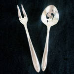 First Lady Meriden Silverplate Pickle Fork Sugar Sifter Spoon