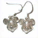 Click here to enlarge image and see more about item 8458: Mickey Mouse Metal Pierced Earrings