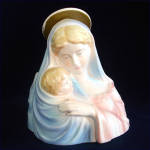Click to view larger image of Lefton Madonna And Child Figural Planter (Image4)