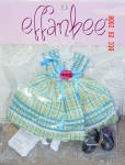 Click here to enlarge image and see more about item FBT0322: Effanbee Sunday Square Dance Petite Filles Doll Outfit 2008