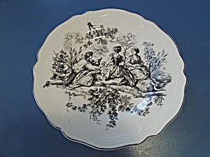 Tabletops New England Toile Dinner Plate Picnic