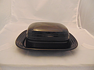 Mikasa Onyx Black 1 Pound Covered Butter Dish