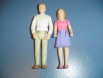 Click here to enlarge image and see more about item 10217: Mattel MAL Mom ONLY Miniature Doll House Dolls Bendable